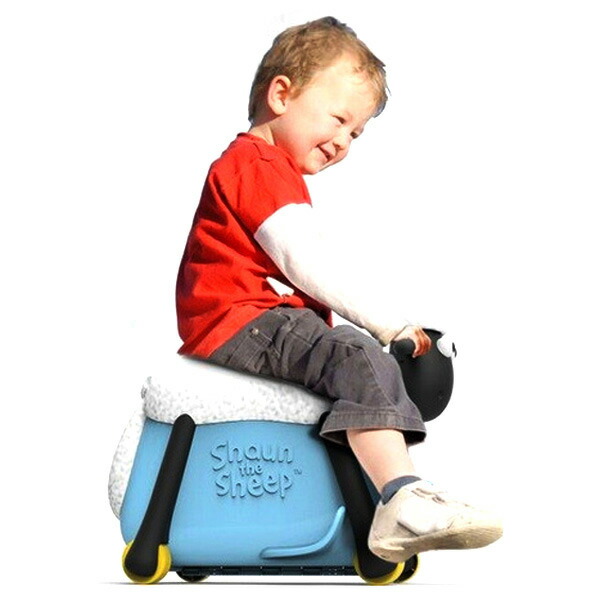 楽天市場】ひつじのショーン スーツケース 4輪 ライドオン スーツ