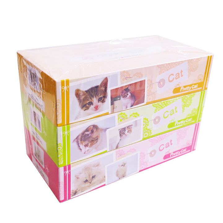 楽天市場】猫ティッシュ 猫ティッシュボックス BOXティッシュ