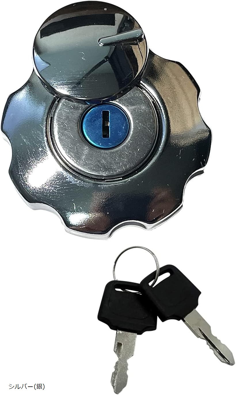 松本]HONDAエイプタイプD バイクタンク 黒 赤 キャップ鍵付き 松本