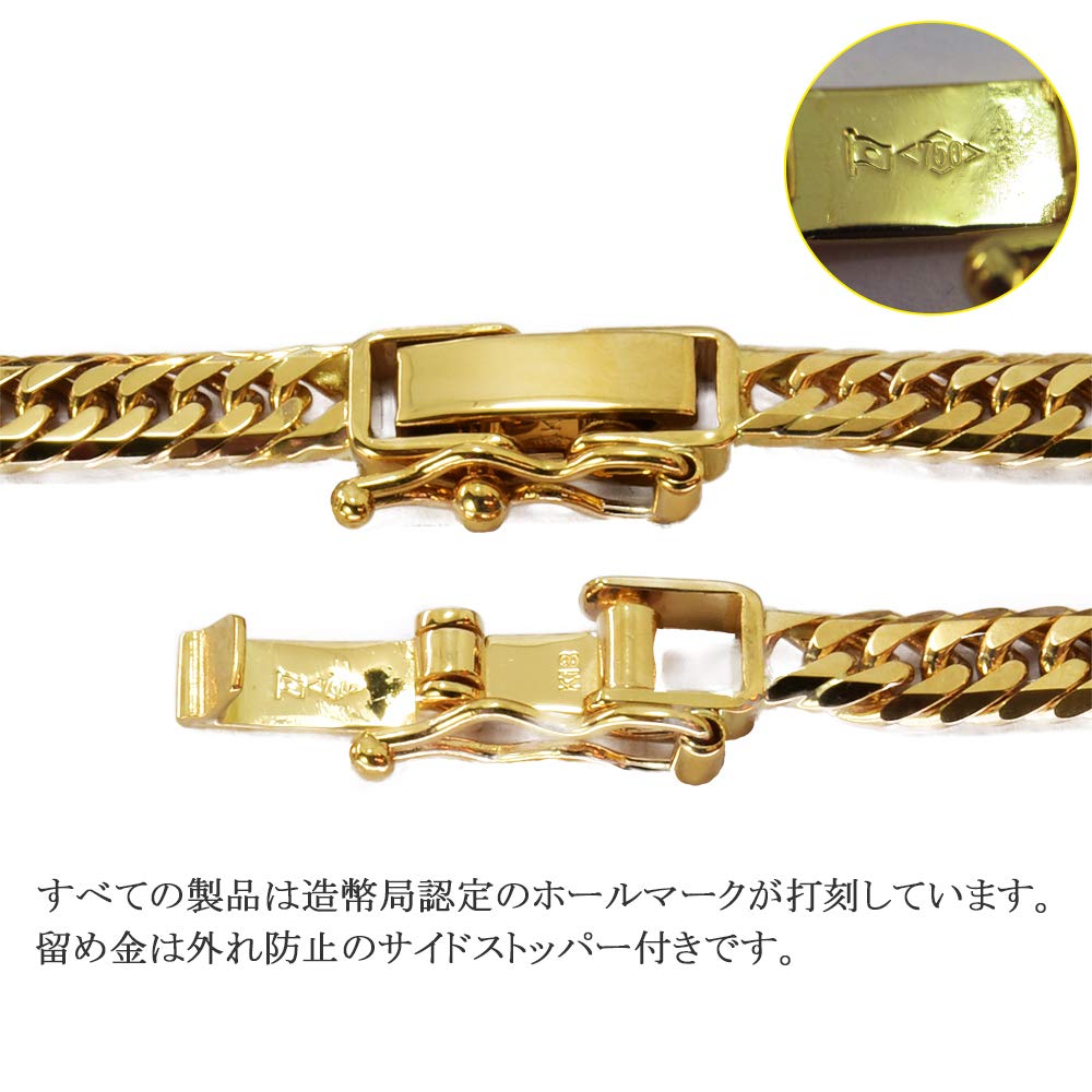 楽天市場】喜平 アンクレット K18 ゴールド 6面ダブル 24cm 10g