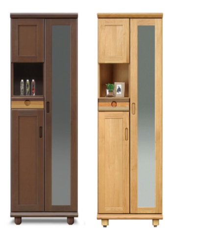 楽天市場】下駄箱 シューズボックス ミラー付き ハイタイプ 木製 58cm