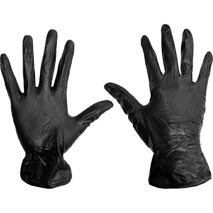 楽天市場】使い切り手袋 DIC AF-001 PVC 超厚手 耐油 ブラック 50枚入