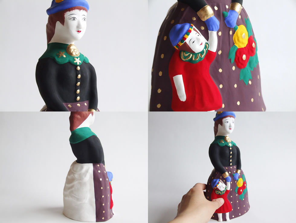 楽天市場】郷土玩具 民藝 長崎県 古賀人形西洋婦人 小 : おまめ