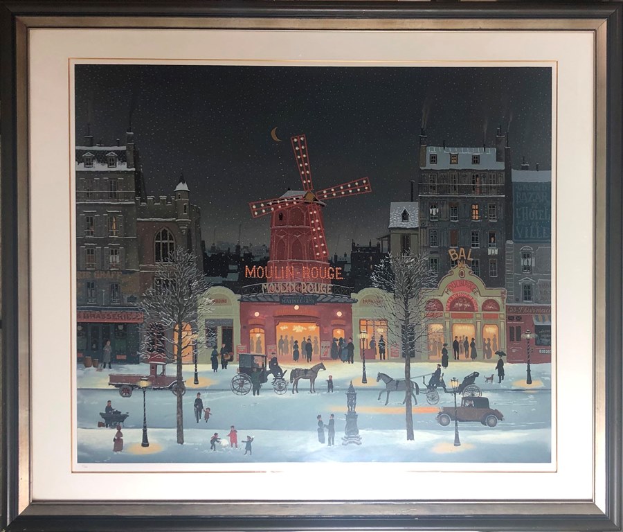 ミッシェル・ドラクロワエッフェル塔の灯り シルクスクリーン