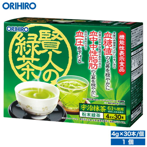 楽天市場】オリヒロ 賢人の緑茶 30杯分 1個 機能性表示食品 orihiro