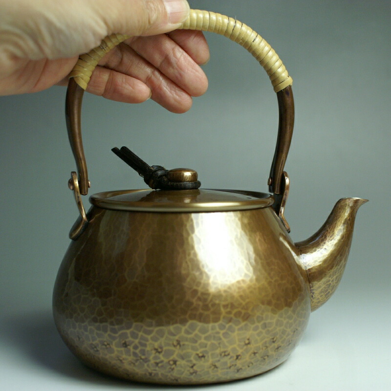 楽天市場】急須◇ 銅 手づくり 生地色 丸形 茶器 : 鎌倉清雅堂 鎚起