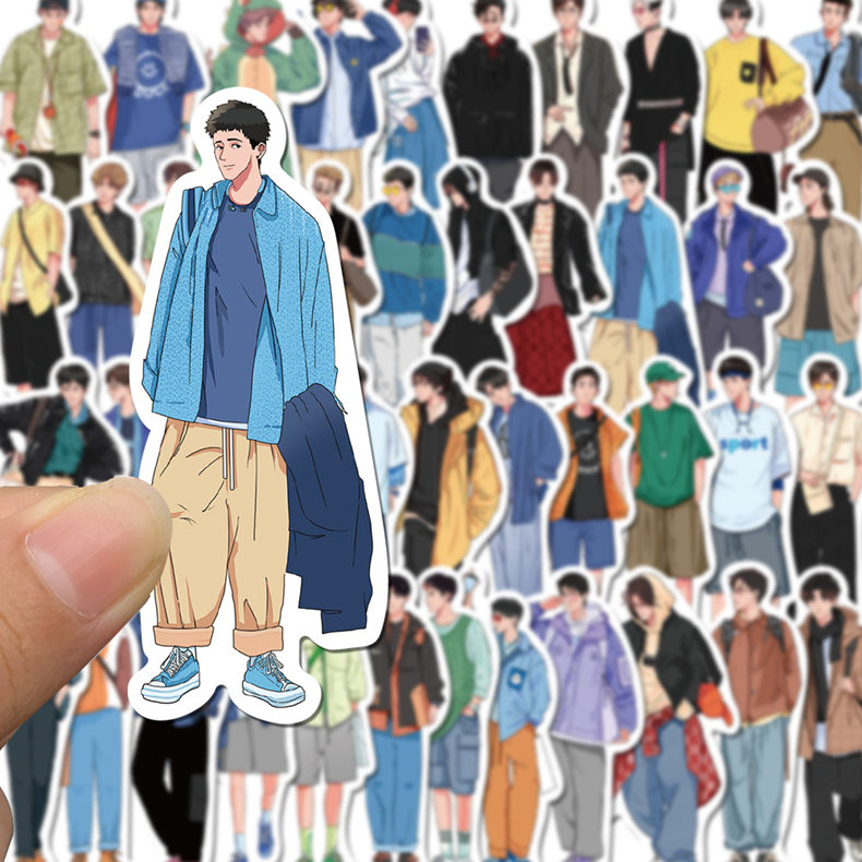 楽天市場】即日出荷 人物シール 男子 ステッカー 男の子 彼氏 大人