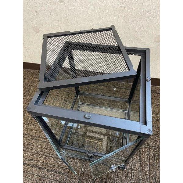 楽天市場】爬虫類 飼育ケース 観音開き 30×30×45cm ガラス 昆虫飼育