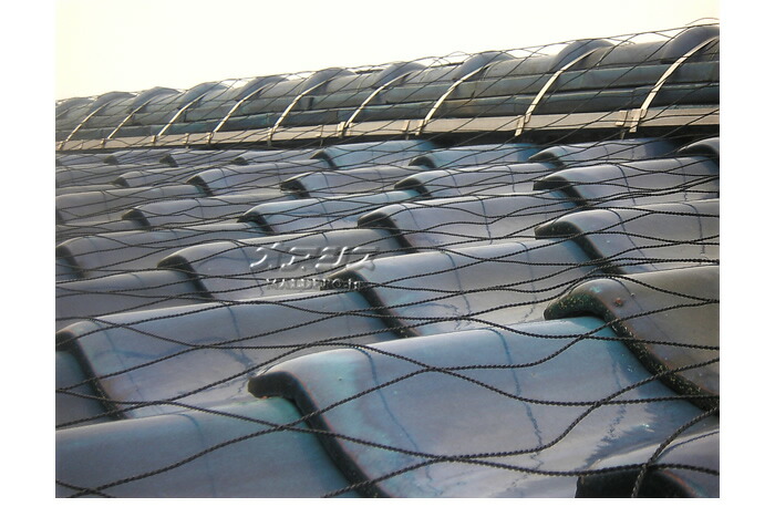 楽天市場】屋根瓦飛散防護ネット 50号 5m*10m 黒 東京戸張 24畳用