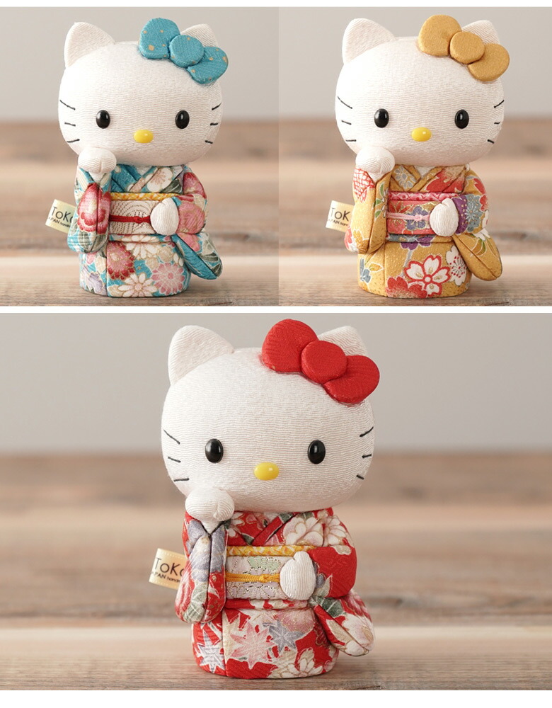 ハローキティ 招き猫風 ぬいぐるみ キティちゃんが招き猫で登場 招き