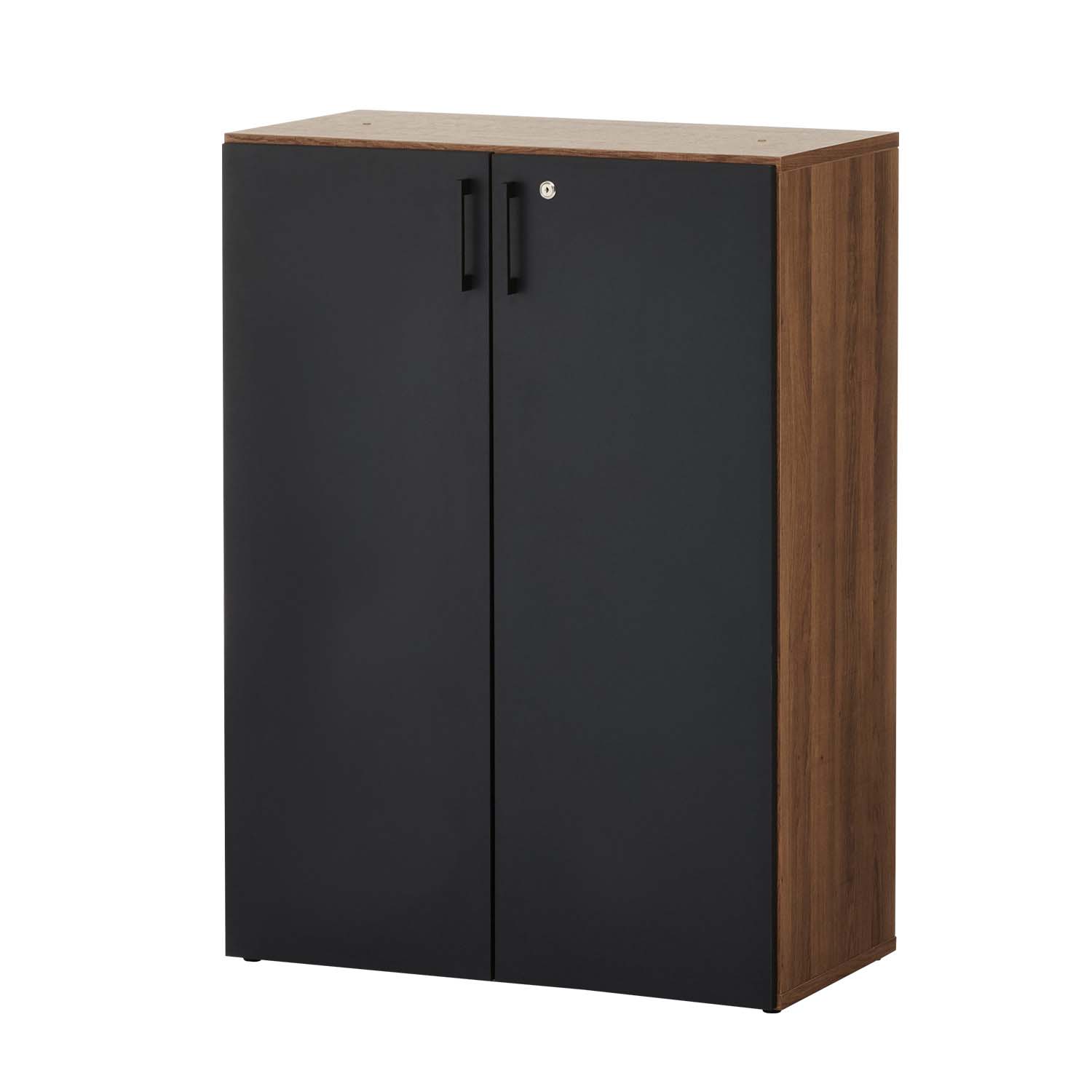 楽天市場】レモダ 木製キャビネット 3段 扉付き 下置き用 書庫 収納棚