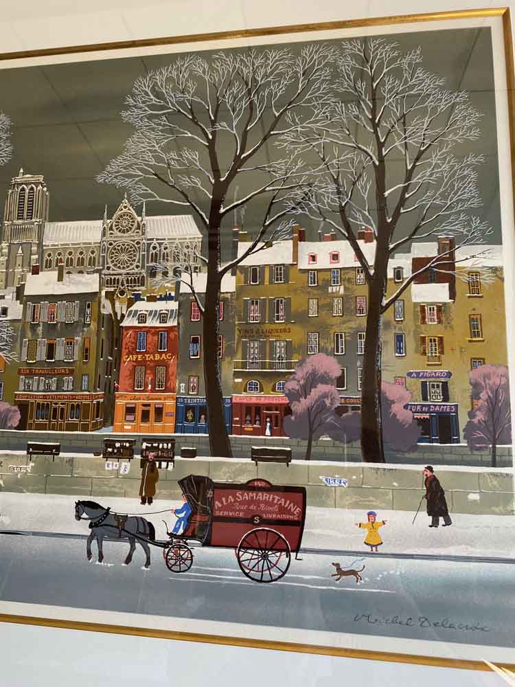 リトグラフ 都市の雪 【公式通販】