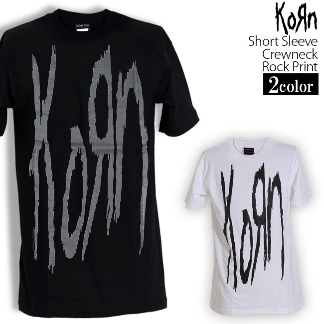 楽天市場】Korn Tシャツ コーン Band Logo ロックTシャツ バンドT