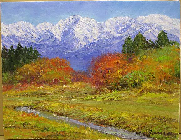 絵画 油絵 肉筆絵画 壁掛け （ 油絵額縁 アートフレーム付きで納品対応