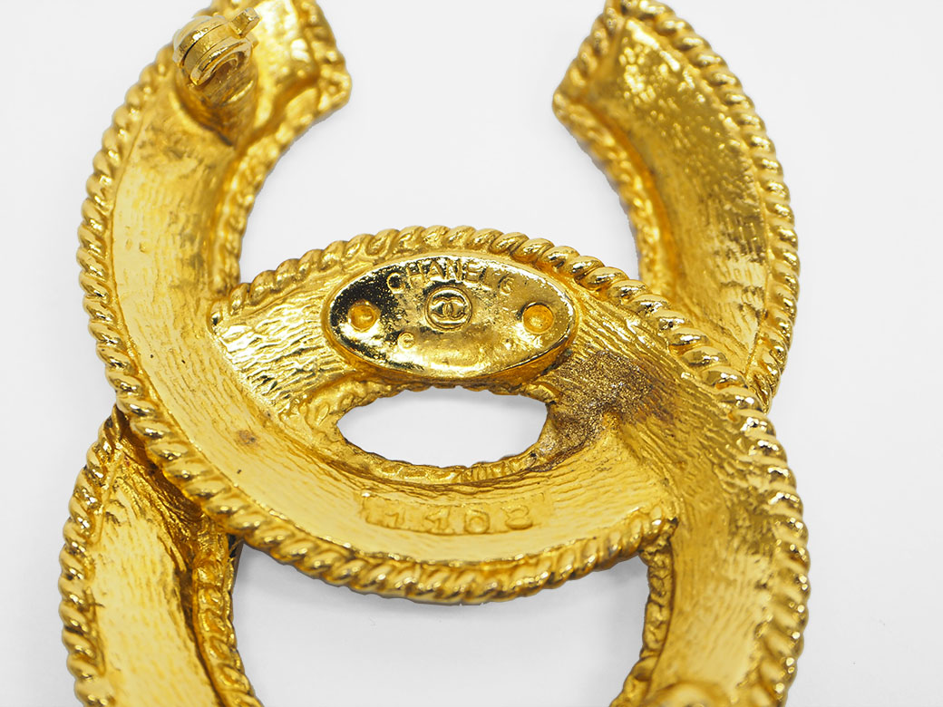 楽天市場】シャネル CHANEL ブローチ ヴィンテージ ココ ゴールド