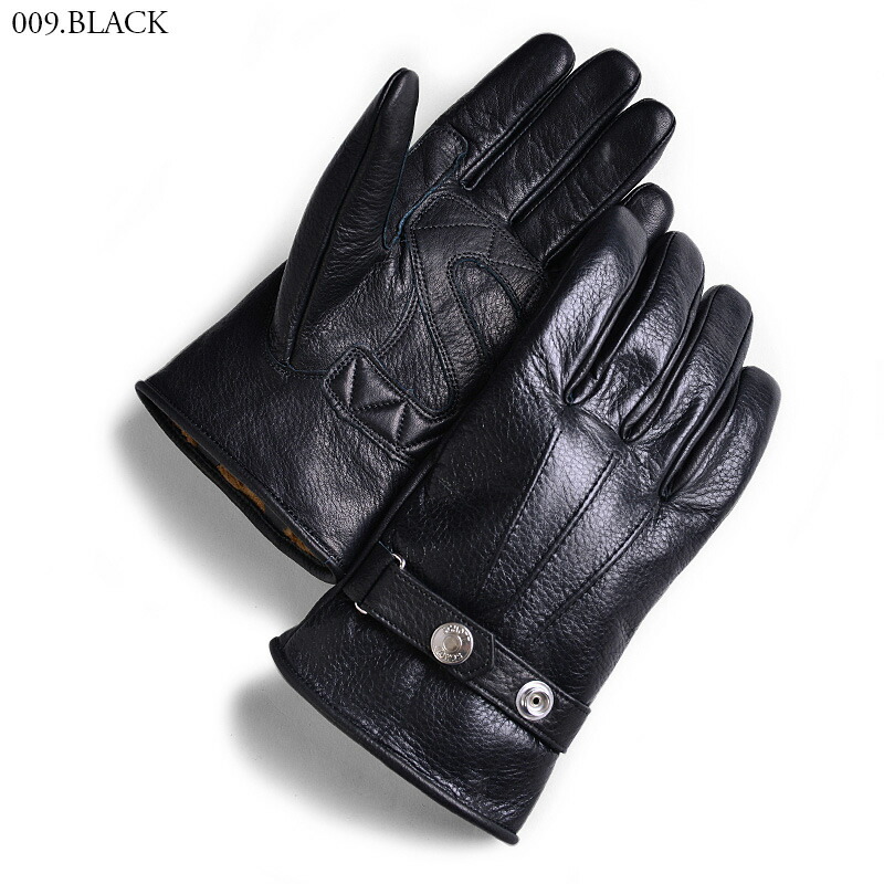 未使用】Schott ショットウィンター レザーグローブ SHORT