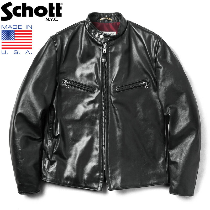 ショット(schott) シングルライダース メンズレザージャケット・革