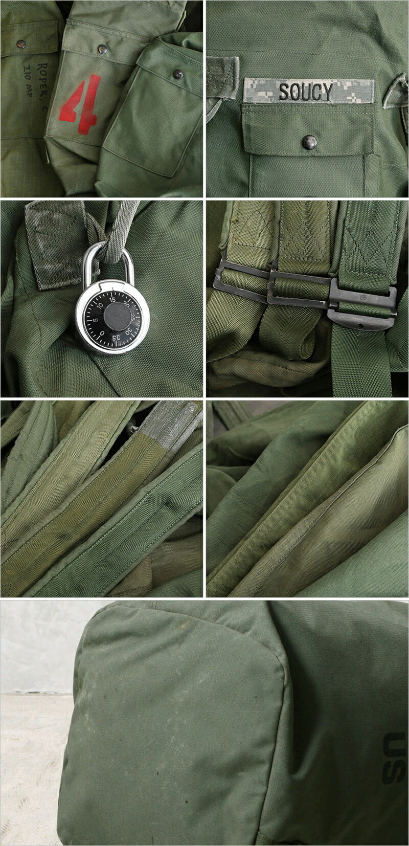 楽天市場】実物 USED 米軍 ダブルストラップ コーデュラナイロン