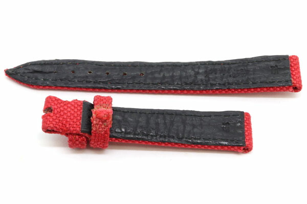 楽天市場】【中古】ショパール 替えベルト 純正 レッド キャンバス