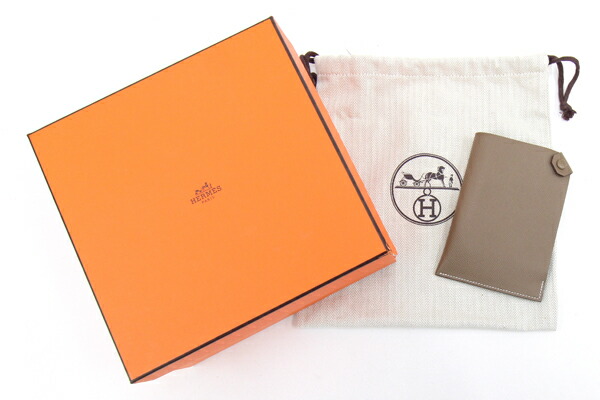 楽天市場】エルメス パスポートケース ターマックPM エトゥープ ヴォー