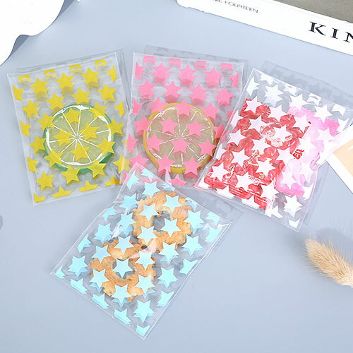 楽天市場】ギフトバッグ ラッピング OPP袋 粘着テープ付き 星柄 スター