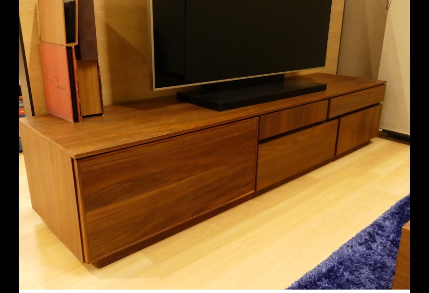 楽天市場】テレビボード テレビ台 アトリ2 150cm ウォールナット