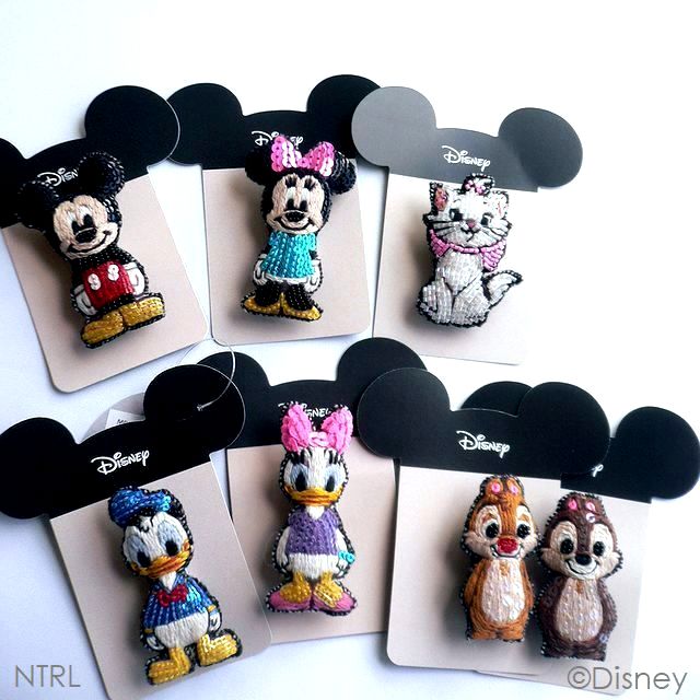 楽天市場】Disney ディズニー 刺繍ミニブローチ tamao world タマオ