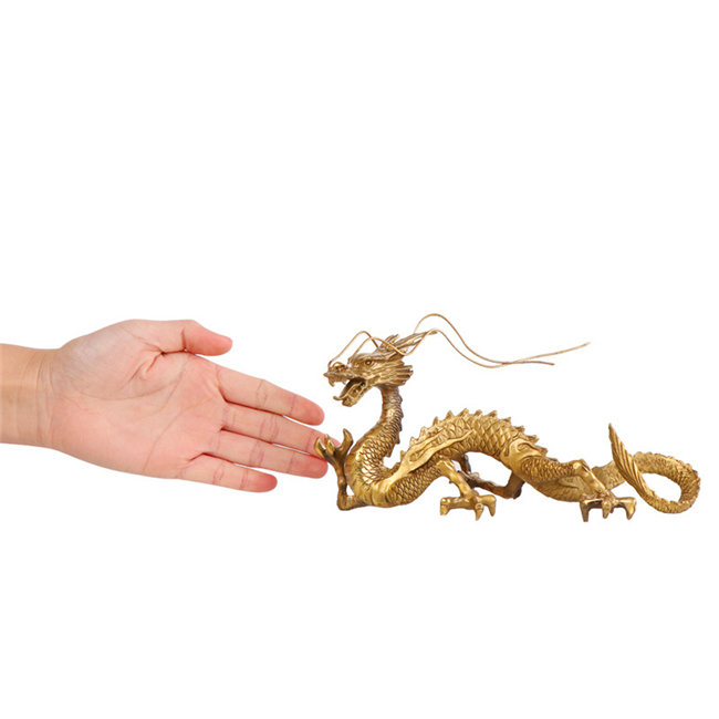 楽天市場】五本爪 龍の置物 風水 龍 置物 金 風水グッズ 玄関 銅製