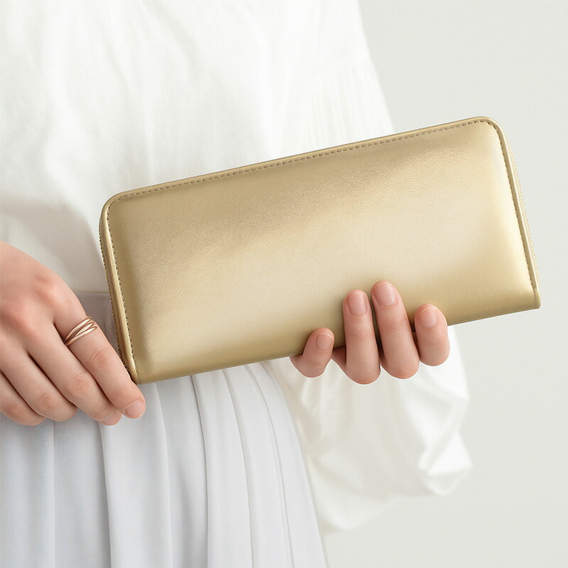 楽天市場】シープスキン ラウンドファスナー 長財布 レディース