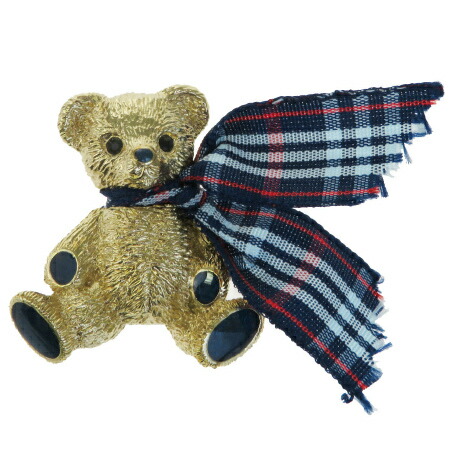 楽天市場】【中古】 超美品 バーバリー BURBERRY ピン ブローチ クマ