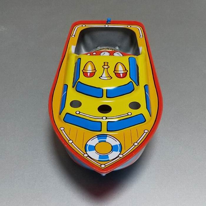 希少ブリキ萬代屋戦艦BOSTONフリクション