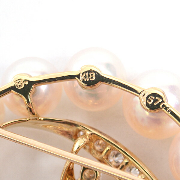 楽天市場】ミキモト ブローチ レディース パール×ダイヤモンド