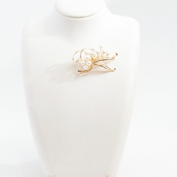 MIKIMOTO ミキモト パール ブローチ コサージュ リーフ 葉 【公式通販】