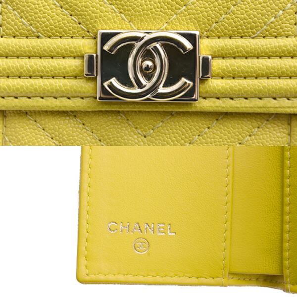 楽天市場】シャネル 財布 レディース ボーイシャネル 三つ折り ミニ