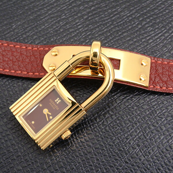 エルメス ケリー ウォッチ 赤 ゴールド 最終値下げHERMES エルメス