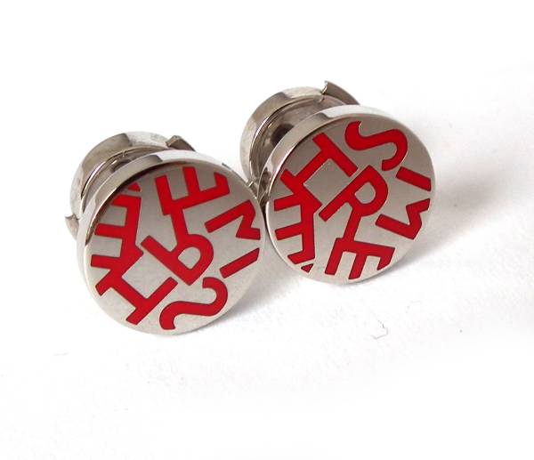 楽天市場】エルメス ピアス ロゴ シルバー HERMES 赤 レッド
