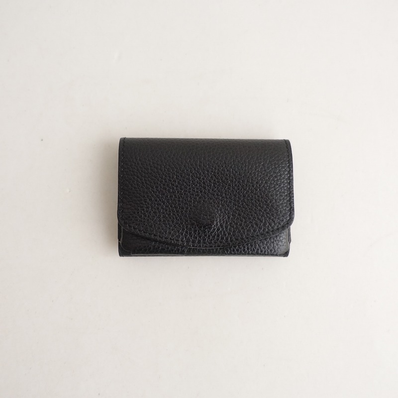 Maison Sbond ブラック 三つ折り財布 Maison Sbond ブラック三つ折り財布