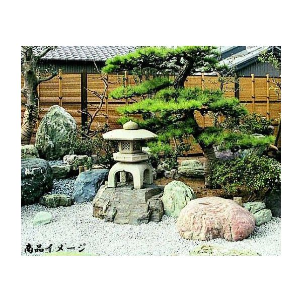 楽天市場】古代雪見灯篭 人工石 W(幅)600mm×600mm×H(高さ)600mm 灯篭