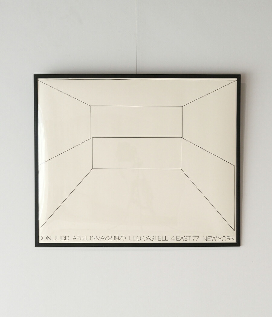 正規品.未使用 ドナルド・ジャッドDonald Judd 展覧会ポスター