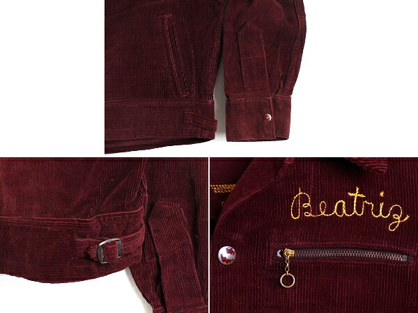 楽天市場】50's ビンテージ □ ビッグ チェーンステッチ 刺繍 細畝