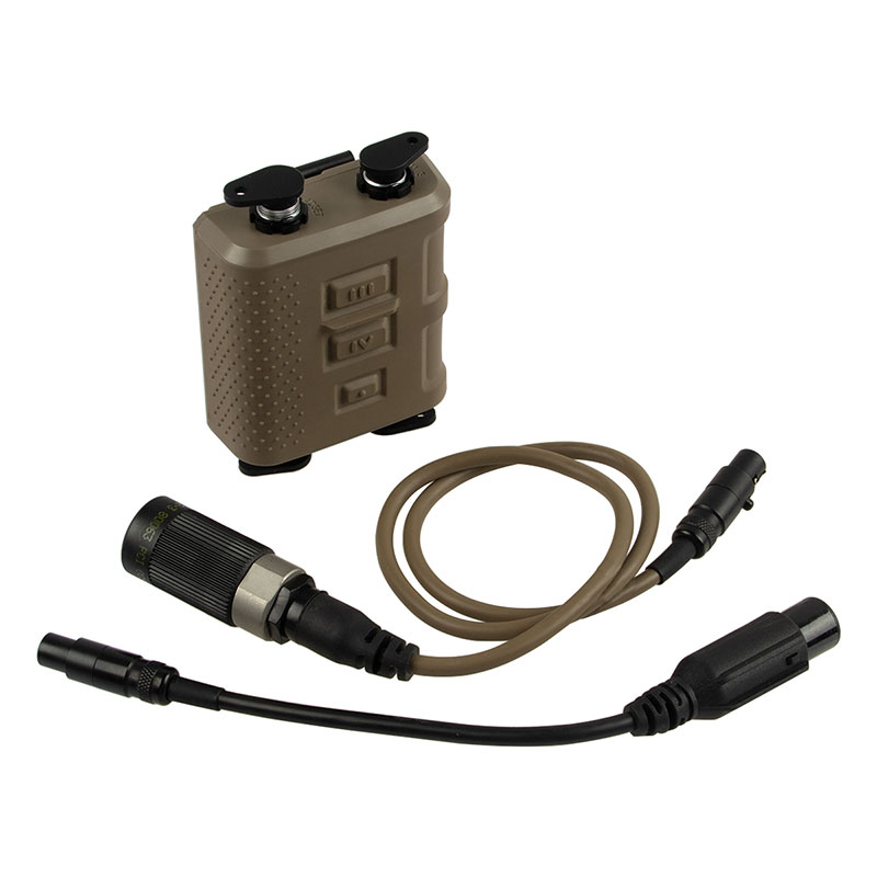 OPS-CORE AMP ヘッドセット と invisio V60 PTT を繋ぐ ケーブル