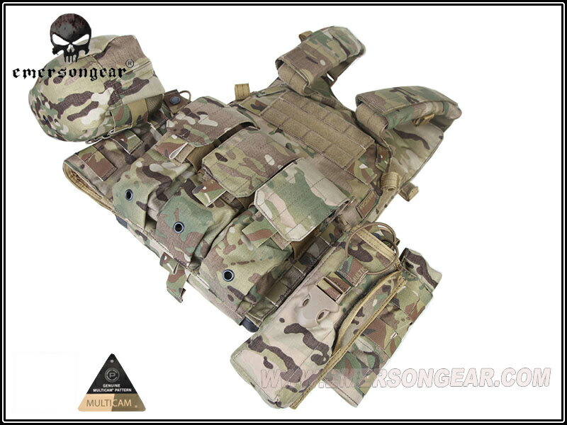 楽天市場】EMERSON LBT6094Aスタイル プレートキャリア 3ポーチ付