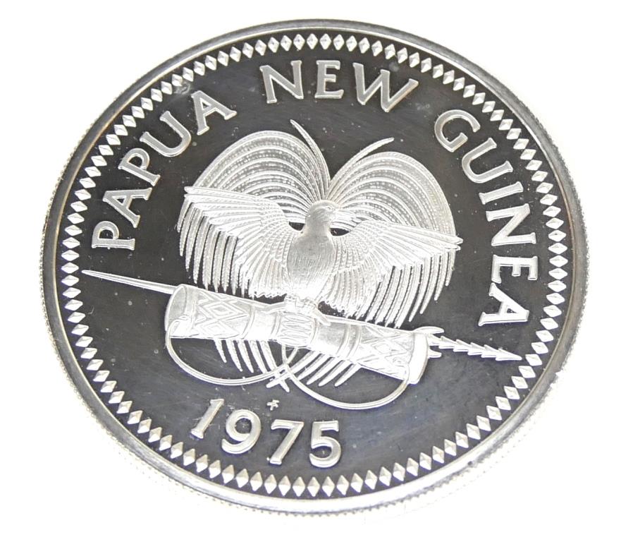 楽天市場】パプアニューギニア 10キナ銀貨 極楽鳥 1975年 /シルバー