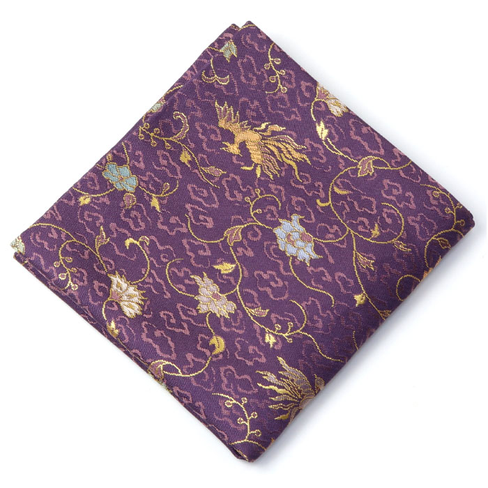 楽天市場】茶道具 出帛紗/出袱紗 出帛紗 鳳凰唐草 紫 正絹 中川政七