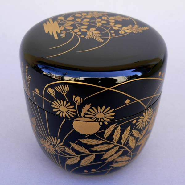 田中健智 作 螺鈿細工 大棗 唐物風青貝螺鈿 棗 表千家裏千家煎茶