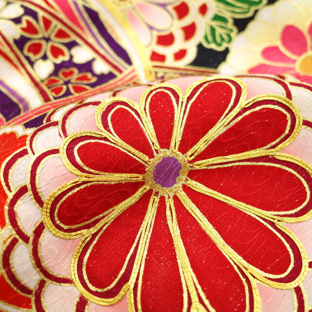 楽天市場】【中古】 振袖 リサイクル 着物 正絹 成人式 フォーマル 金