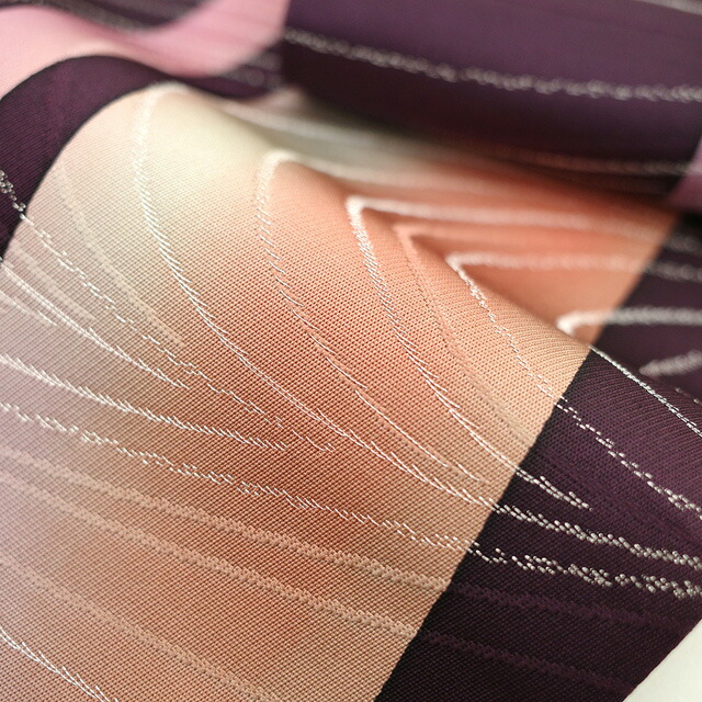 楽天市場】【新古品】 袋帯 未使用 正絹 染め帯 綺粋庵 全通 銀糸 手