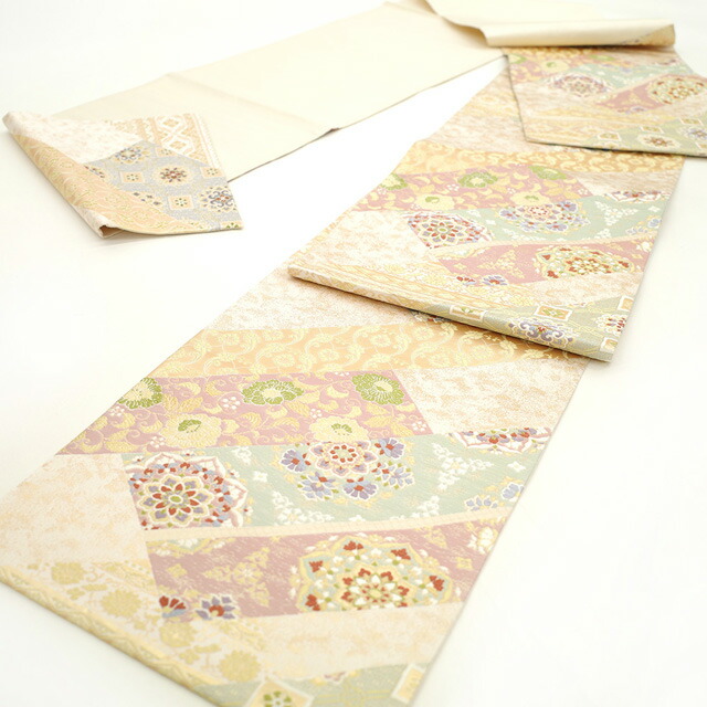 1934 袋帯 古代彫金紋 西陣織 金糸高級上質上品約440cm未使用