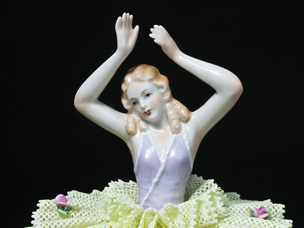 Sitzendorfer レースドール 初めての舞踏会を前にした娘 限定品 中古