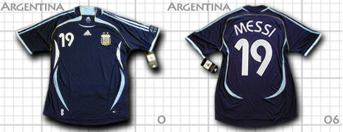 楽天市場】アルゼンチン代表 2006 アウェイ（紺） #19 MESSI リオネル